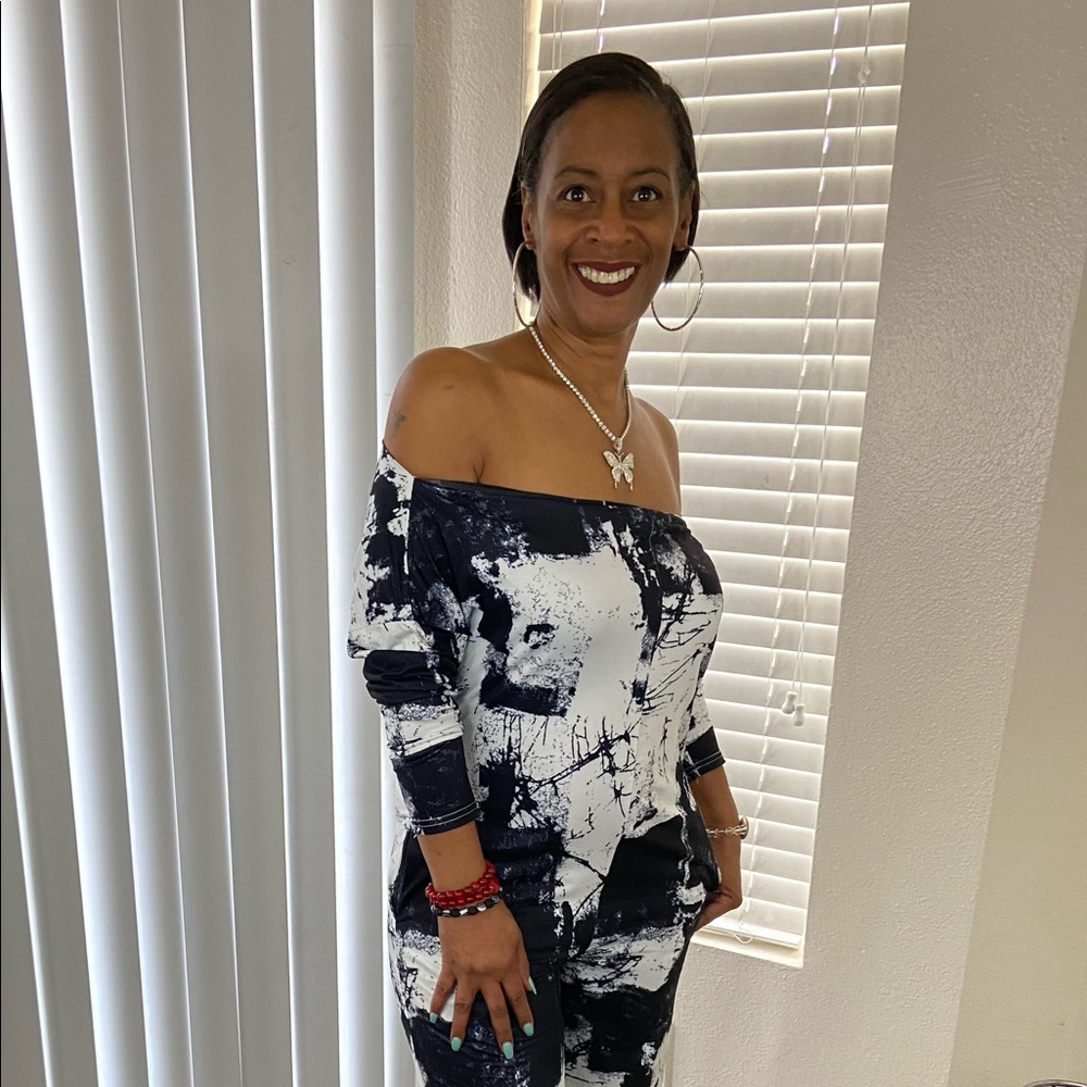 Off the shoulder jumpsuit
